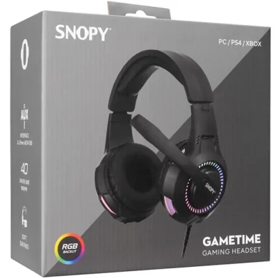 Snopy SN-8800 Gametime RGB crne slušalice