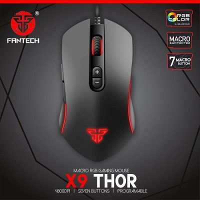 MIŠ GAMING ŽIČNI FANTECH 4800 DPI THOR X9