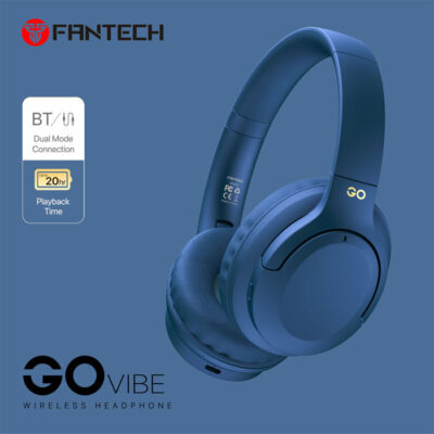 Bluetooth stereo slušalice Fantech BT5.3 3,5mm Go Vibe WH05-BL T. plave